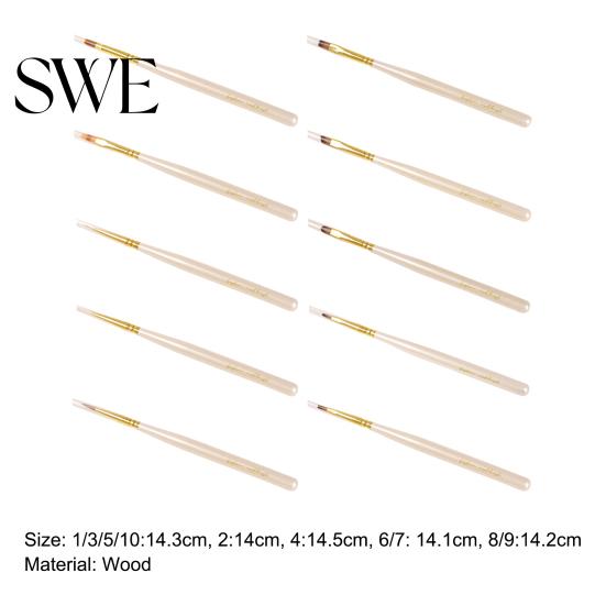 Manicure Brush Nail Pen Easy to Use Multi-function Tip Supply Head Gel Painting Brushes for Professional