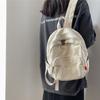 Retro Schoolbag Simple Shoulder Bag Leisure Fashion Canvas Leisure Backpack  Student