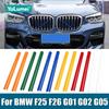 Для BMW X3 G01 F25 X4 G02 F26 X5 G05 2011-2015 2016 2017 2018 2024 Автомобильная передняя решетка отделка полос крышка