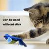 Interactive Cat Toys Hanging Plush Bird Squeaky Sound Simulation Bird Teaser Toy Playful Entertain Bond with Your Pet Kitten Chirping Toy for Cats