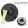 Aluminum EBike Front Drum Brake 110 Type Front Wheel Brake 110 Front Drum Brake  Scooter Brake