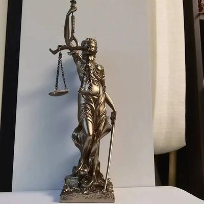 Греческая богиня правосудия Фемида Фигурка Смола Статуэтка, Орнаменты Украшение дома Скульптура богини Офисное украшение Ремесло Подарки