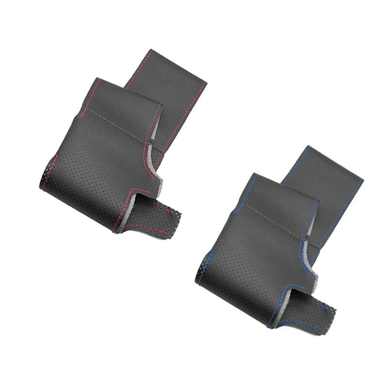 Автомобильный стайлинг чехол на руль кожаная отделка для Renault Logan 1 Sandero Symbol Clio Twingo 2 Lada Largus Nissan Almera 3 G15