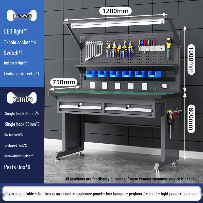 Anti-static Workbench with Light for Electronics Repair and Inspection