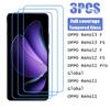 3 штуки закаленного стекла для OPPO Reno 13 FS F 13FS 13F 4G 5G 12 12FS 12F 11F 11 Pro Pro Защитное стекло глобальная версия