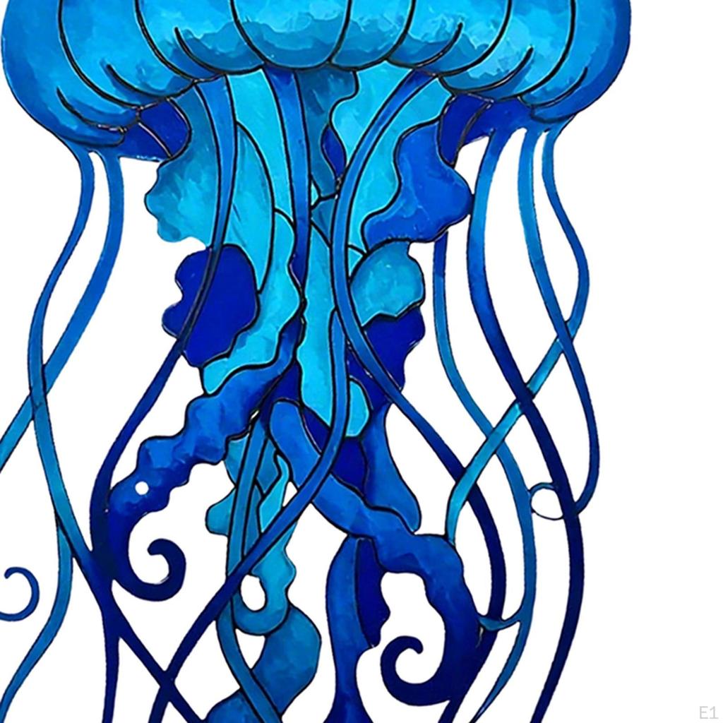 Metal Jelly Wall Decor Tropical Art for Pool, Beach, Bathroom, Living Room, Bedroom