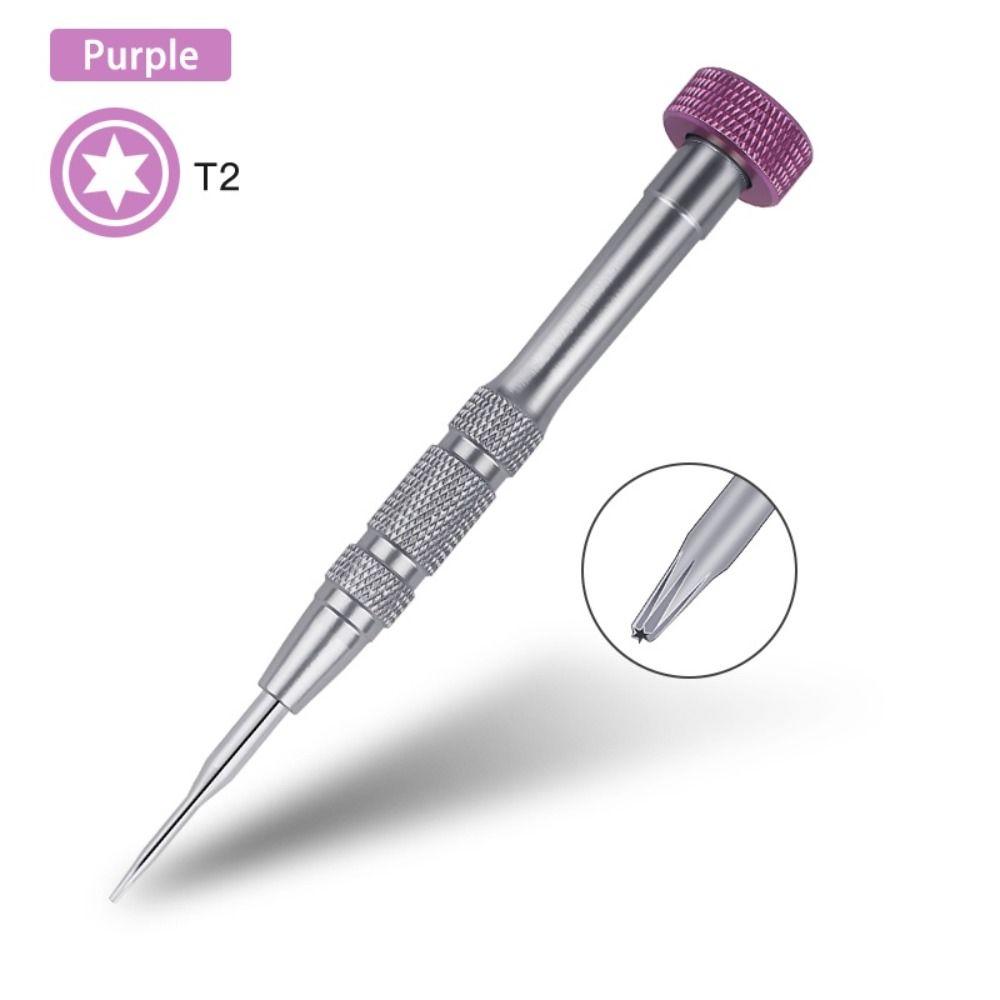 0.8 Five-Star +1.5 T2 Torx 0.6Y Мини Карманная прецизионная отвертка Магнитный набор инструментов для ремонта iPhone, электроники, планшета