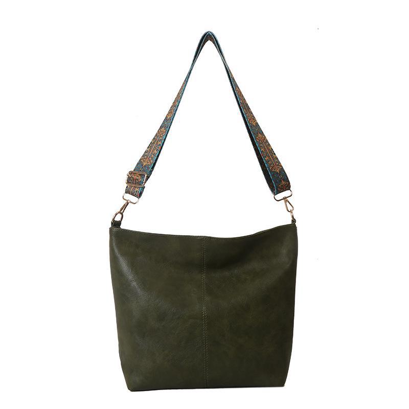 2024 Women's Large Capacity Retro Tote: Simple, Fashionable Shoulder & Messenger Bag