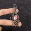 Rhodochrosite Pendant Copper Wire Wrapped Pendant Dainty Pendant Rhodochrosite Jewelry Gemstone Pendant Handmade Copper Jewelry Wedding Gift