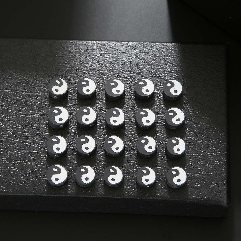 Ожерелье Сплетни Мир Рукоделие Бусины Глаза Инь Ян Бусины Тай Чи Бусины DIY Изготовление ювелирных изделий