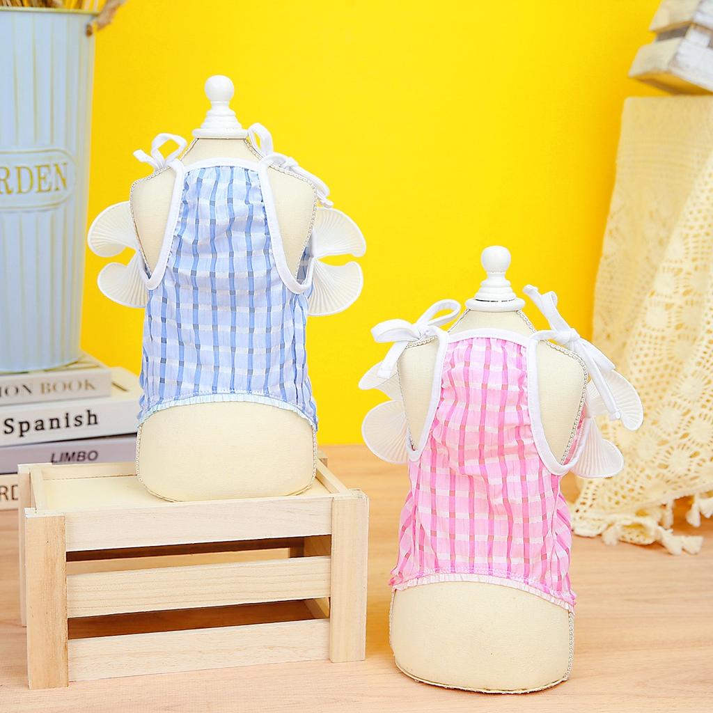 Весенняя и летняя одежда для домашних животных Юбка для собак Слинг Одежда для собак Рубашка для собак Жилет для собак