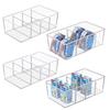 4 Grids Kitchen Storage Drawer Box Removable Dividers Fridge Organizer Cabinet Kitchen Organizer
