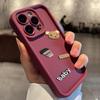 Чехол для Apple 17 iPhone 16E/15 ProMax: Женская 3D кукла-медведь с кофе, мягкий чехол