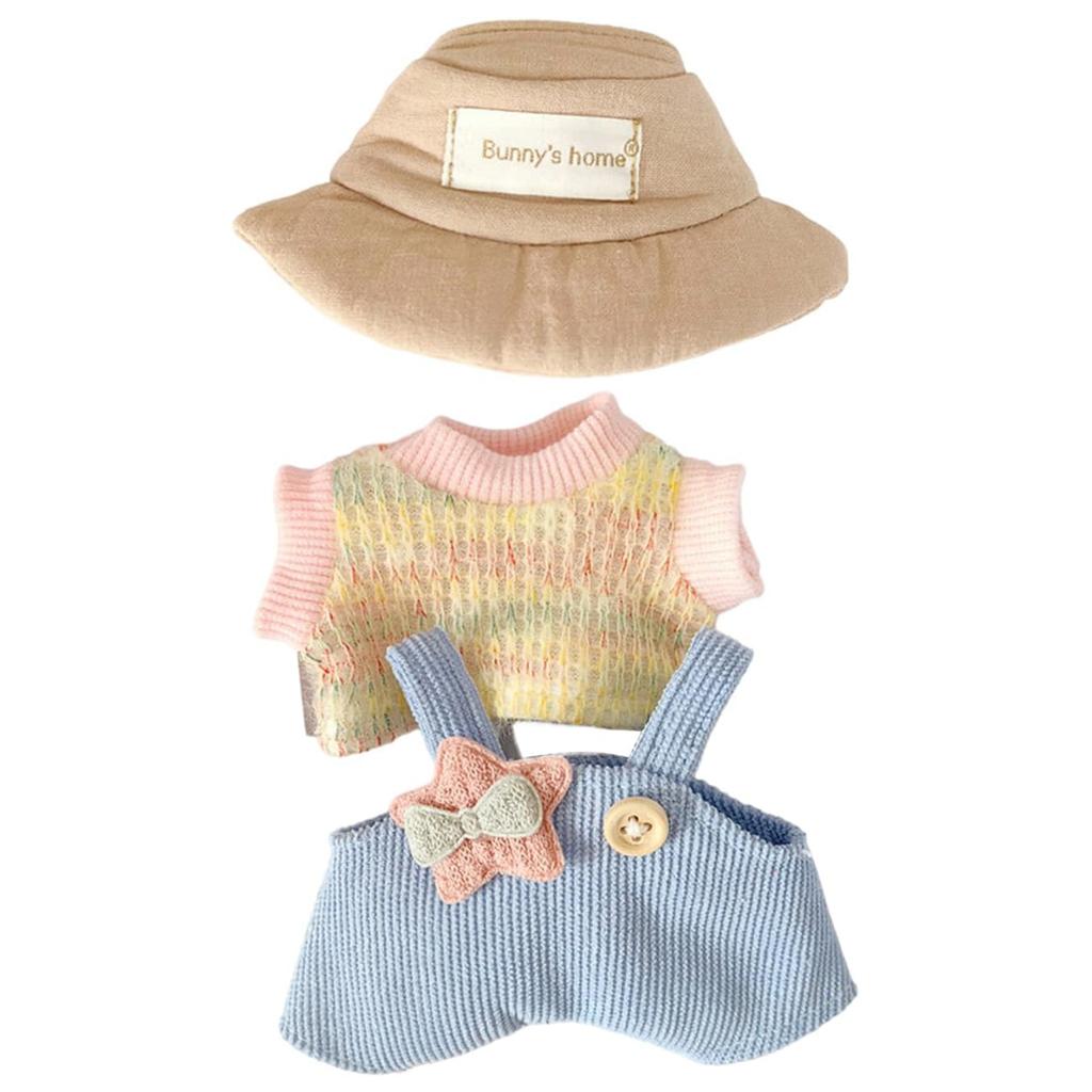 Одежда для кукол, совместимая с Labubu 6,7 дюйма, милая кукольная одежда, аксессуары для плюшевой куклы Labubu(НЕТ куклы)