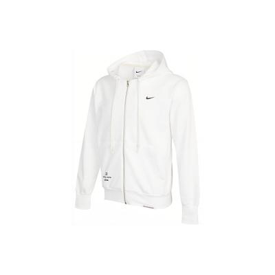 Nike Вязаная толстовка с капюшоном на молнии с логотипом сзади, мужские топы, белые DO9155-100