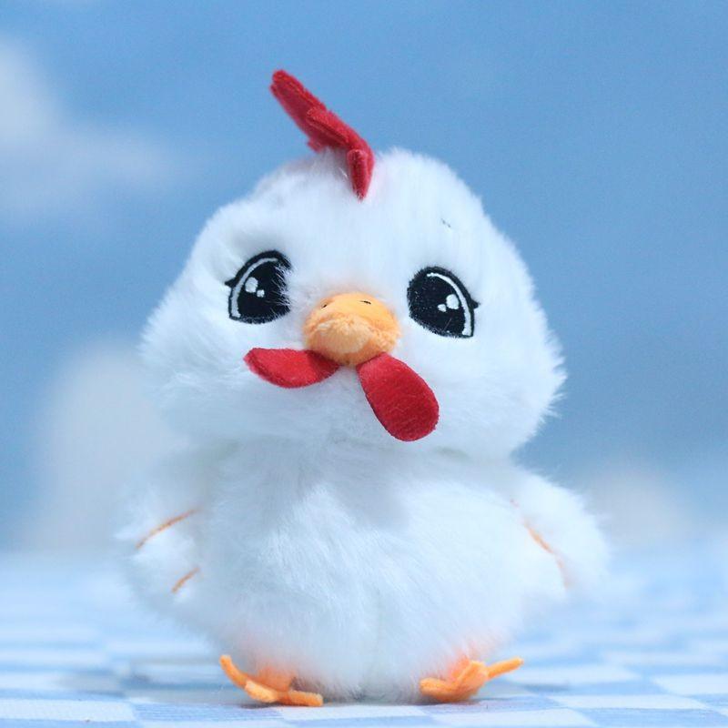 Очаровательный плюшевый брелок в виде петушка, милый мультяшный кулон в виде цыпленка, мягкая игрушка