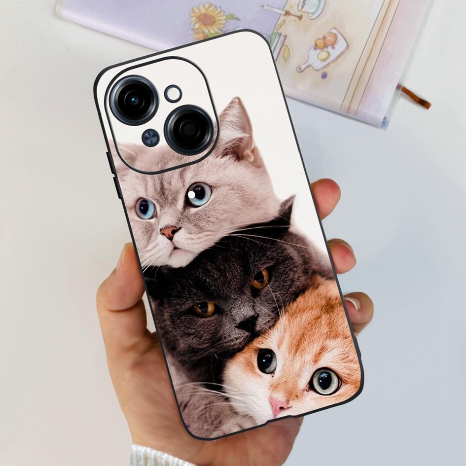 Для чехла телефона Tecno Spark Go 1 Чехол 2024 Популярный Цветок Мягкий Силикон Задняя Защитная Крышка Для Tecno Spark Go 2025 Pop 9 Чехол
