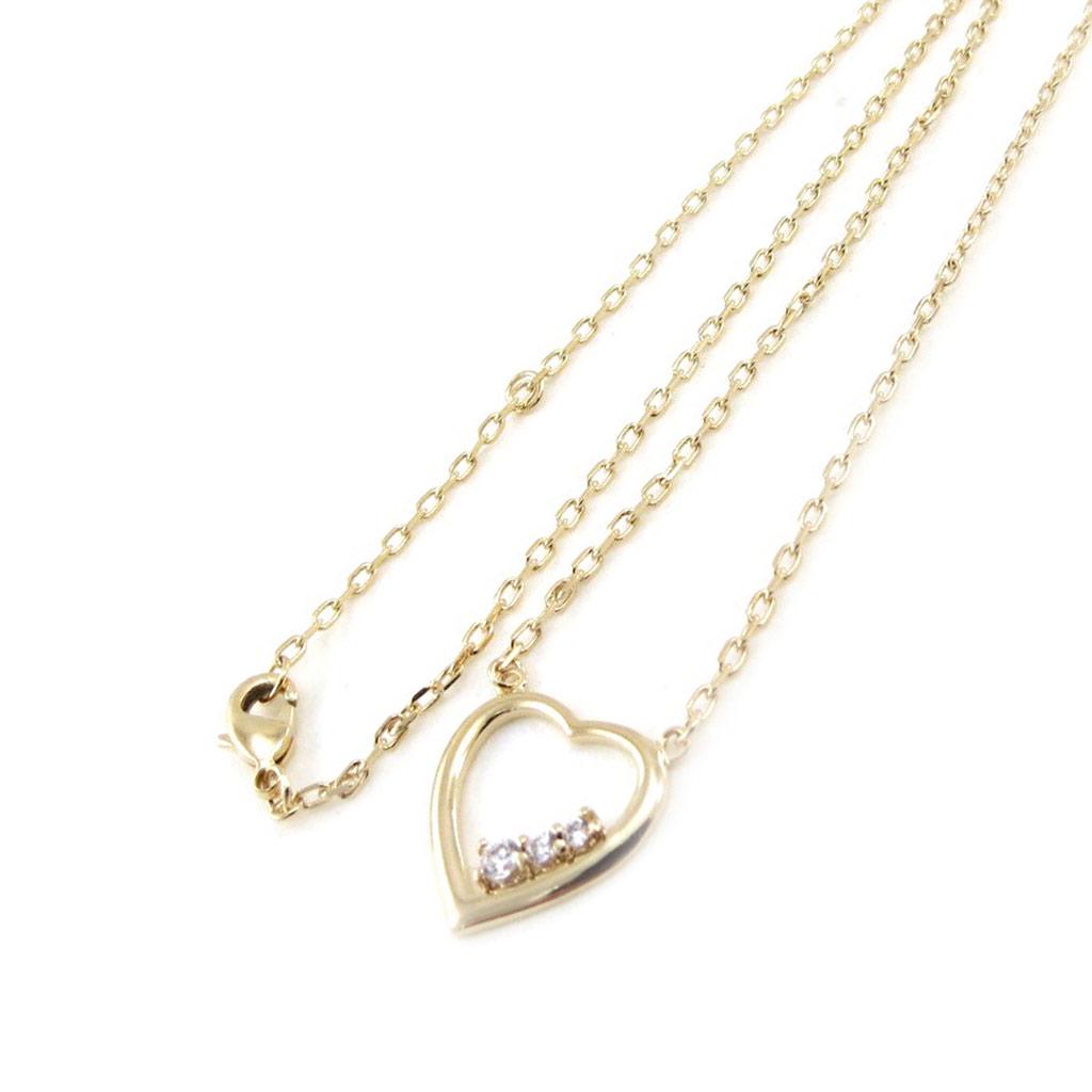 Les Trésors De Lily [J0082] - Позолоченное колье «Любовь» белое золото - 16x14 мм