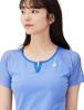 Футболка с коротким рукавом для игры в теннис Aile forme Sweat Quick UV Protection JTA Officially Official Match BL [Le Sportif], футболка, впитывающая, сушка,