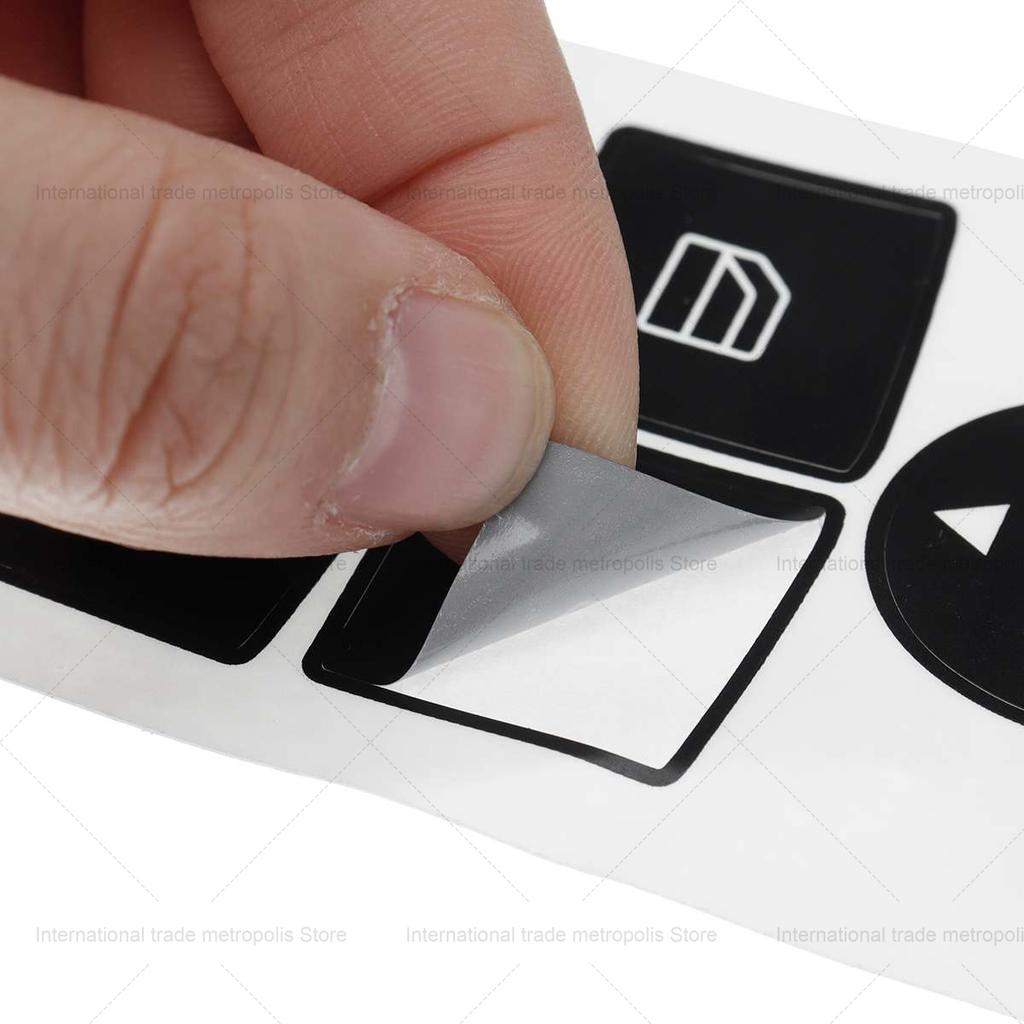 1 Pcs Car Window Control Switch Button Repair Stickers Deacal For Mercedes For Benz 2007-2014 Button Repair Kit Fix Ugly Button