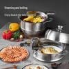 MAXCOOK 304 Stainless Steel 32cm 2-Layer Steamer Pot