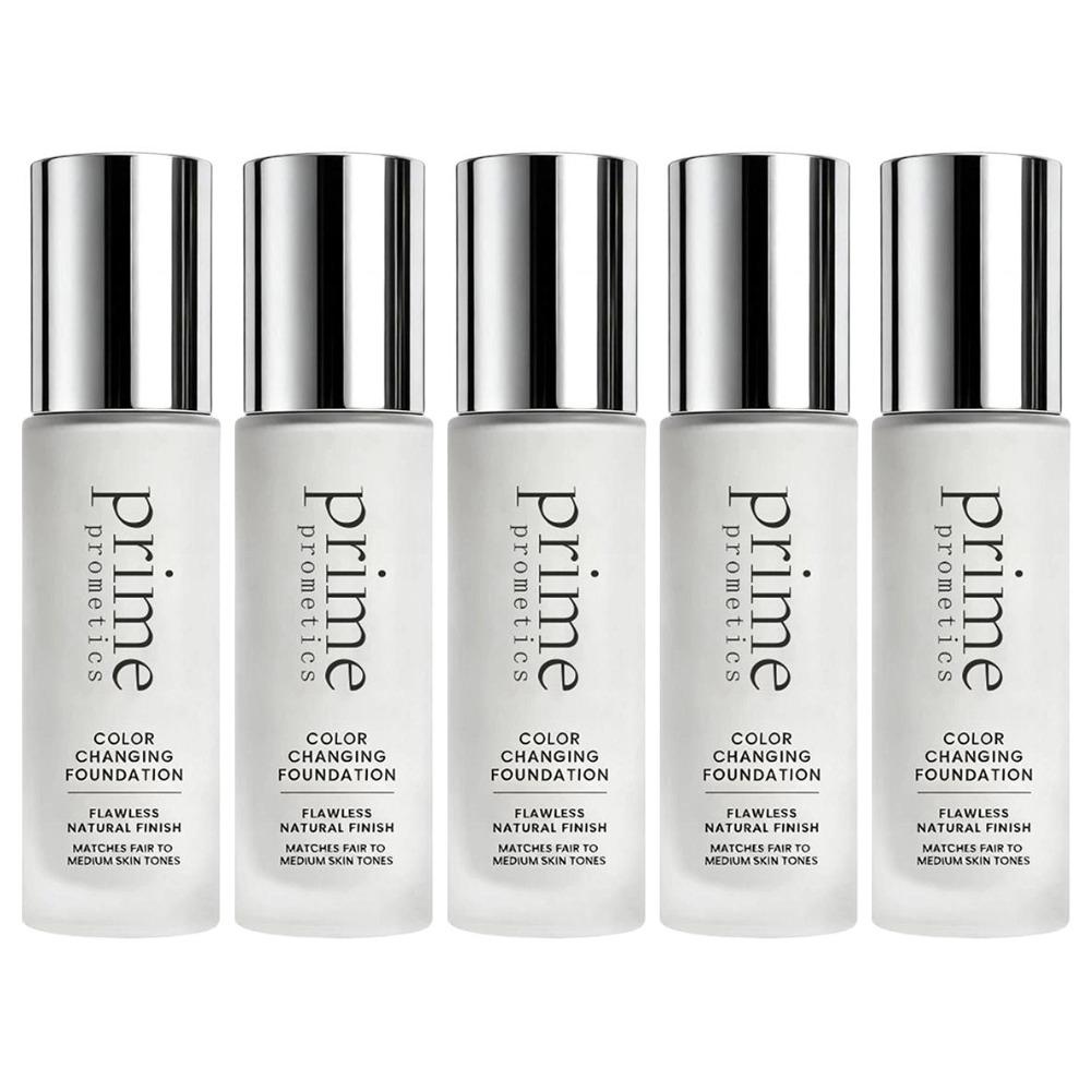 Prime Prometics Color Changing Liquid Foundation For Self-Adjusting Skin Tone,Invisible Pore Full Coverage Lightweight Hydrating