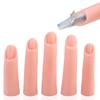 Silicone False Finger Practice Fingers with Magnet False Training Fingers Nail Art Training Fingers for Acrylic Nails