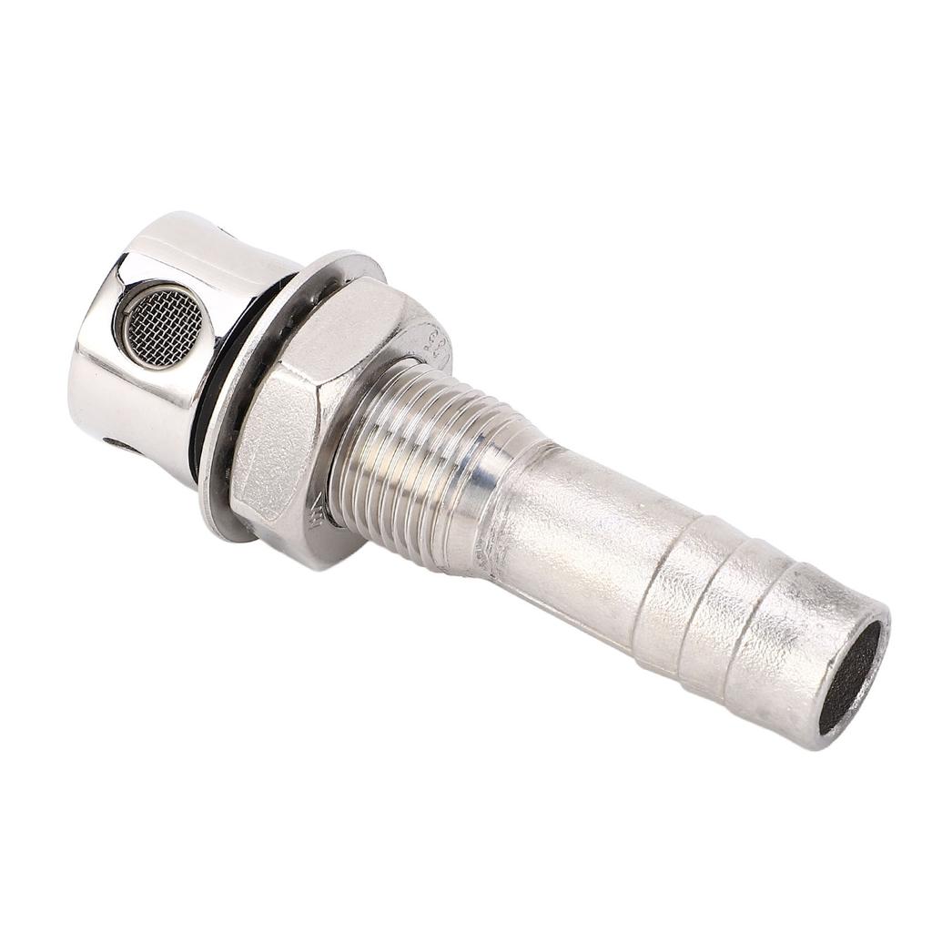 Marine Boat Fuel Gas Tank Vent 316 Stainless Steel 16mm Straight Fuel Vent Hardware Fitting for