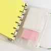 Loose Leaf PVC Zipper Transparent Folder Pouch Document Folder Binder Document File Organizer
