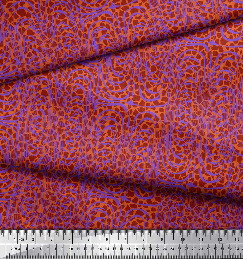 Soimoi Синяя японская креп-сатиновая ткань с принтом из кожи зебры и леопарда 1 метр 42 дюйма