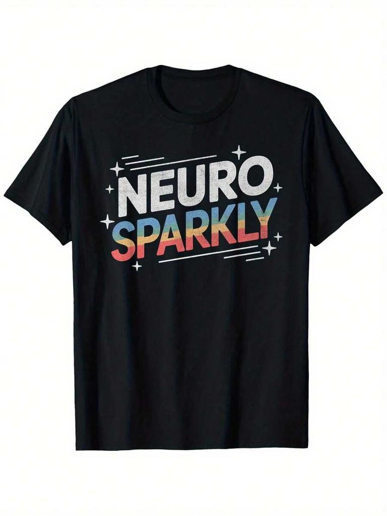 Neurodivergent Pride Neuro Sparkly Graphic Unisex T-Shirt
