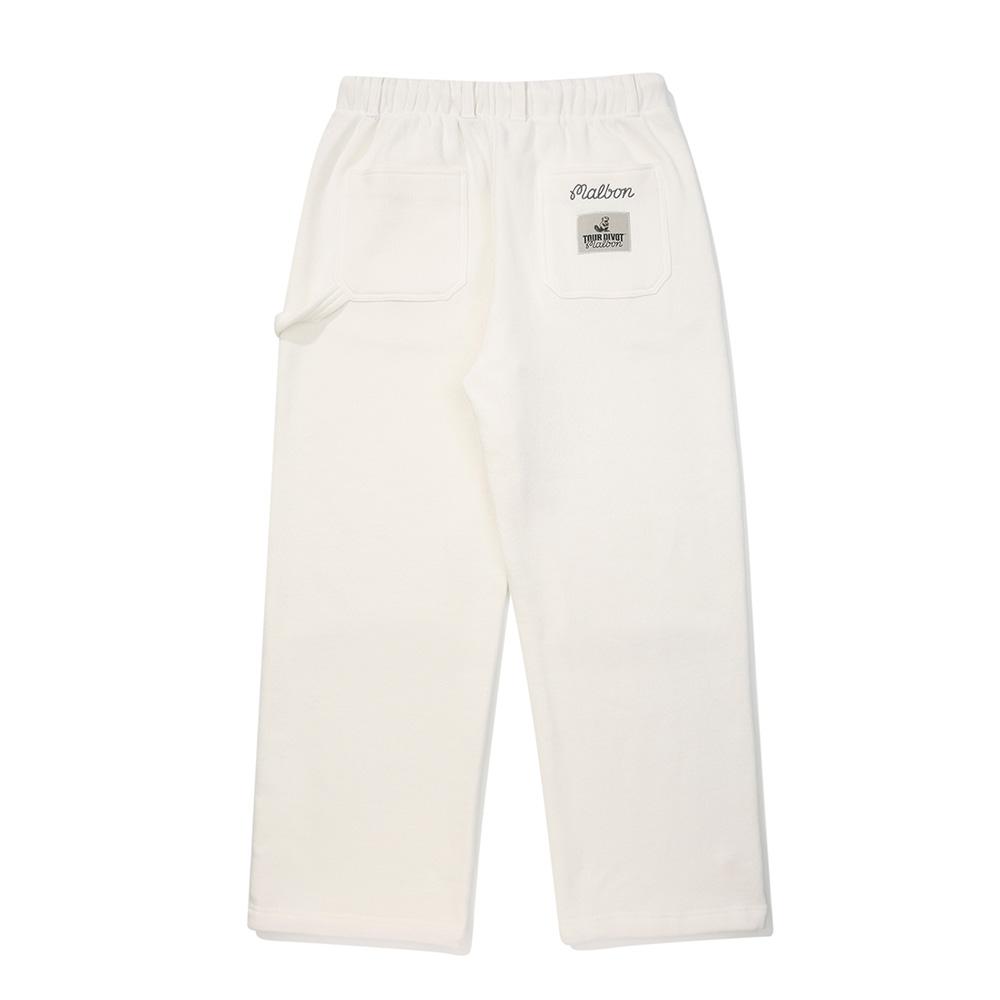 MALBON GOLF [Tour Divot] French Terry Sweatpants Ivory (Man)