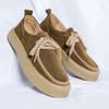 FashionCasual Genuine Leather Sneaker for Men Wear-Resistant Fashion Breathable Trendy All-match Outdoor Platform Sneakers Autumn Main