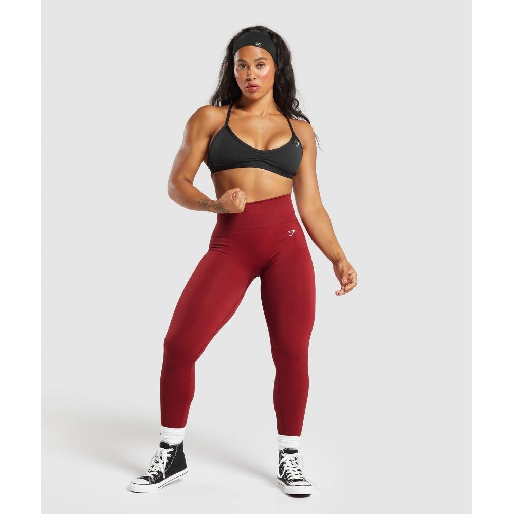 Gymshark Адаптируйте бесшовные леггинсы Fleck Reps Red Conditioning Red B2a1b Rbyc