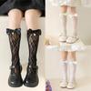 Fashionable Sweet Style Socks Lace Bowknot Decorations for Kids Lightweight Summer Calf Length Socks for Girls