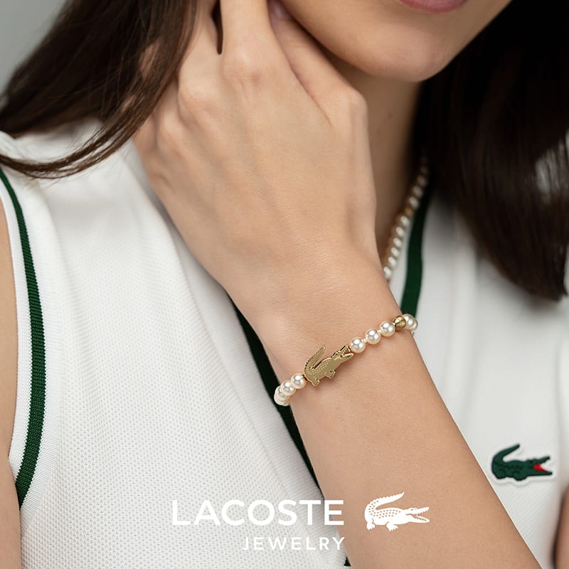 Lacoste Браслеты Женские Золото/Белый 2040430