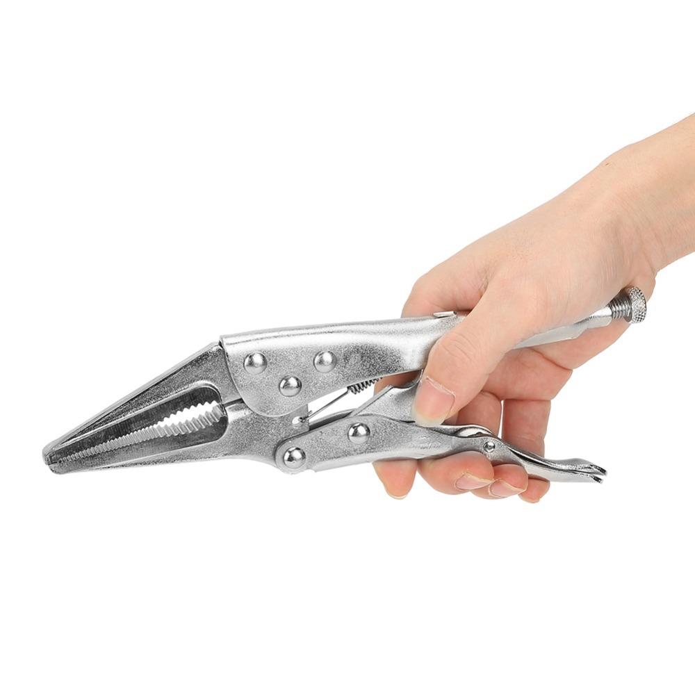 9 Inch Needle Nose Locking Pliers Hardened Teeth Vise Grips Long Nose Locking Pliers Narrow Spaces
