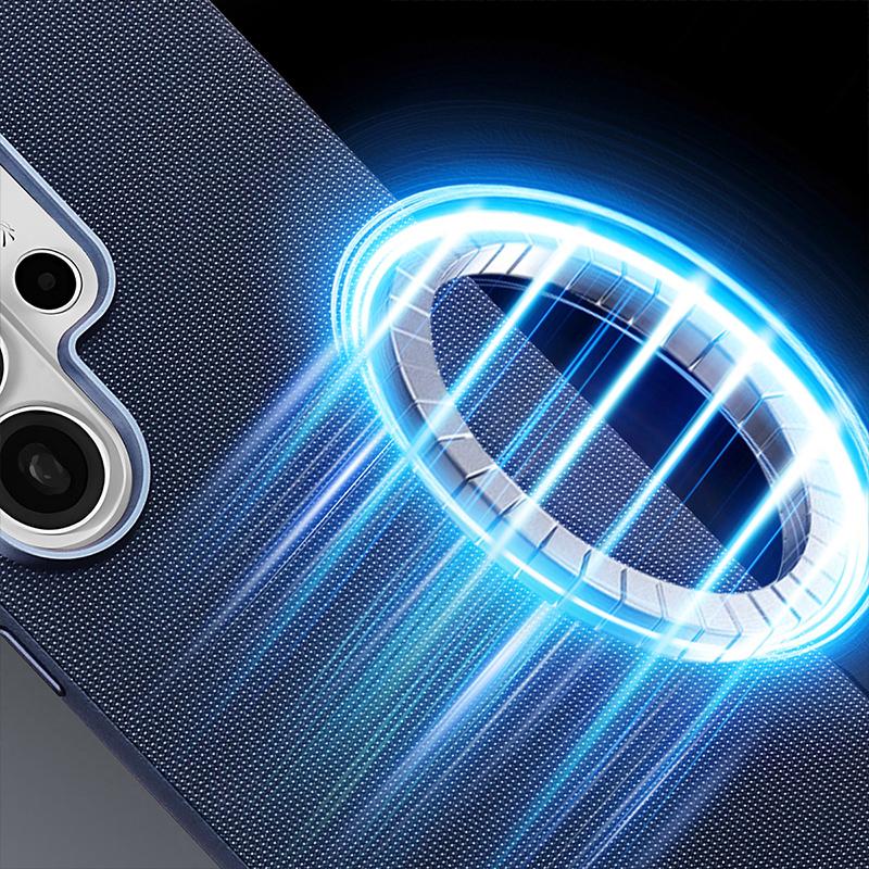 Оригинальный чехол TechWoven для Magsafe, магнитный, для Samsung Galaxy S26 Edge S25 Ultra S24 S23, с текстурой плетения, для беспроводной зарядки