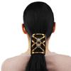 DIY Handmade Bun Maker Flower Crystal Double Comb Magic Hair Comb Beaded Hair Clip Elastic Hairpin