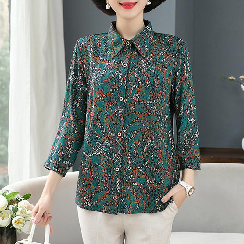 Элегантные женские топы, летние повседневные рубашки больших размеров с длинными рукавами