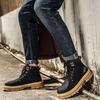 Лето 2025 года, новые высокие ботинки Martin, мужские модные универсальные повседневные кожаные туфли на толстой подошве, рабочая одежда, обувь для сноуборда
