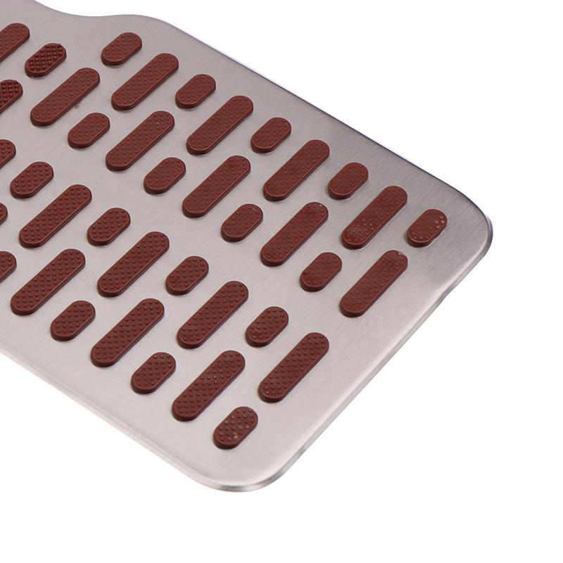 Auto Foot Rest Pedal Plate Floor Carpet Mats Non-Slip Stainless Heel Pad For Truck Suv Black Beige Brown Car Accessories