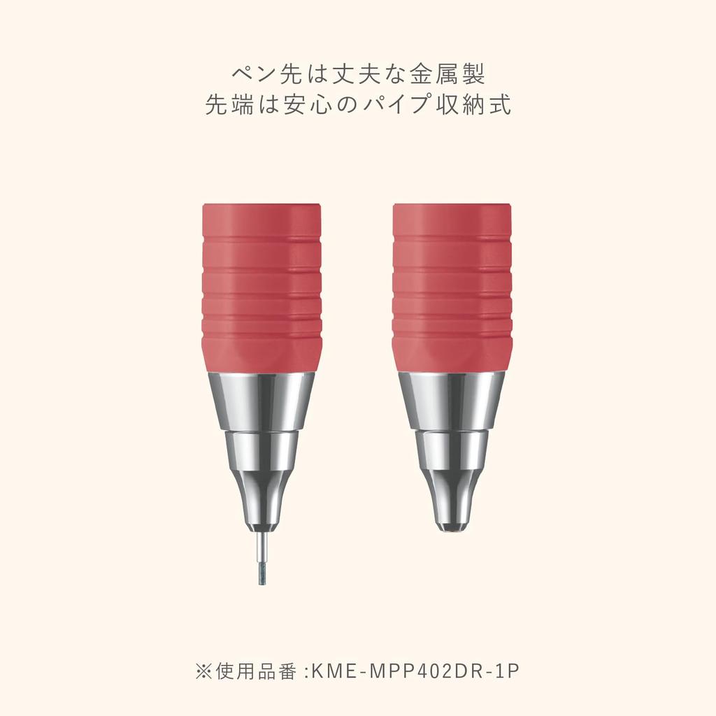 KOKUYO Mechanical Pencil KOKUYO ME TypeM Tartan Red 0.7mm KME-MPP402DR-1P