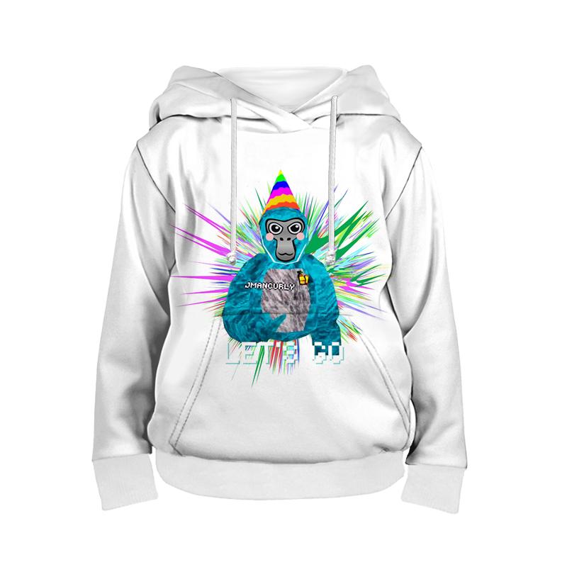 Gorilla Tag Monke Sweatshirts Autumn Baby Kids Tops Monkey Casual Sports Long Sleeve Clothing Sports Kids Boy Girl Toddler Hoodies