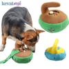 Interactive Dog Toys Funny Dog Sounding Toy Bite-resistant Pet Chew Toy Curling Shape Dog Toy Puppy Hiding Food Training Toys