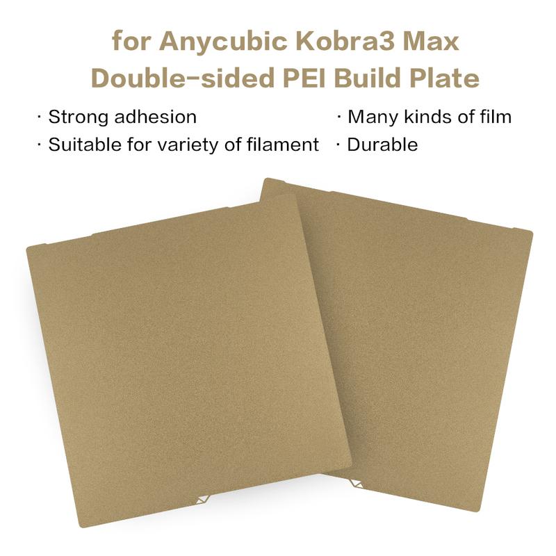 Для Anycubic kobra 3 max Комбо Печатная Платформа kobra3 MAX Лист из Пружинной Стали PEO PET PEY K3M K3MC текстура pei 3D-принтер 430x430 мм