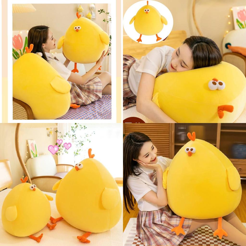 Miniso Мягкая плюшевая игрушка-подушка в виде цыпленка, мягкий и приятный компаньон для всех возрастов