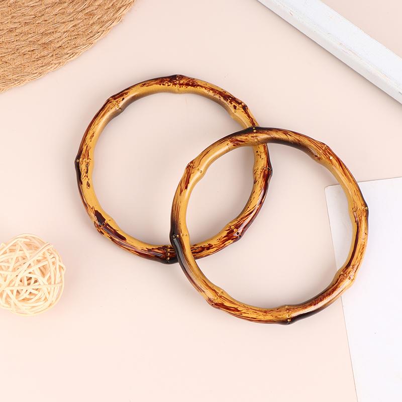 1 пара круглых D-образных ручек для сумки, металлическое кольцо, сменные ручки для сумки, кошелек «сделай сам», аксессуары ручной работы для багажа