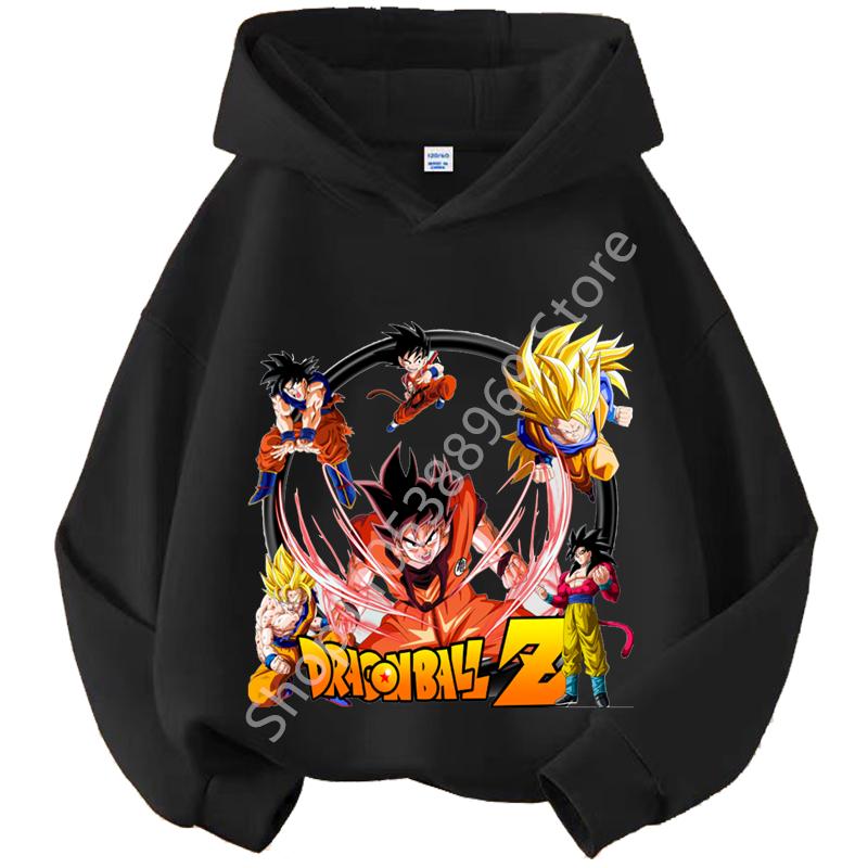 Худи для детей Dragon Ball Chibi Characters Размеры 100-160 Возраст 3-12 лет Мальчики Повседневная Спортивная Детская Толстовка