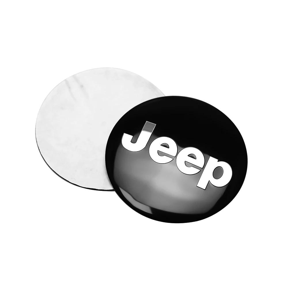 For Jeep 4PCS 56/60mm Car Vehicle Wheel Hub Center Cap Cover Decals Stickers Badge For Jeep Renegade Wrangler jk Compass Gran